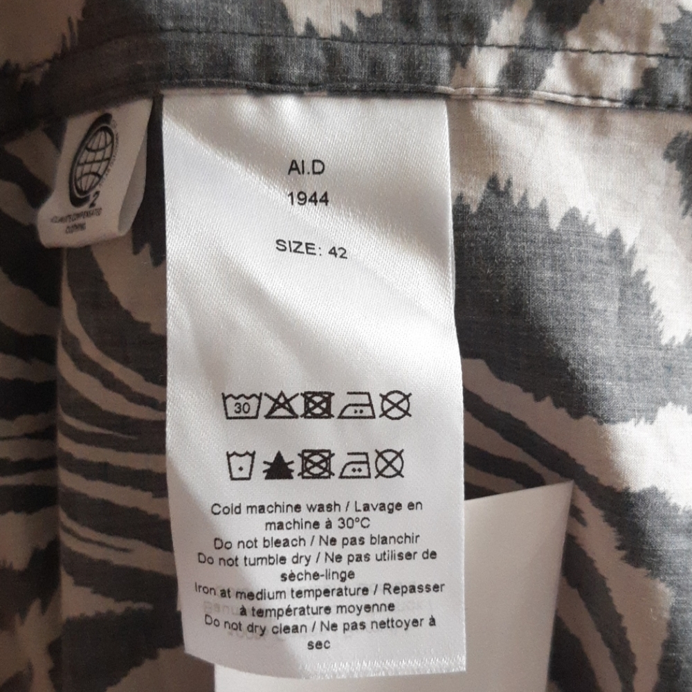 Ganni Zebra Print Cotton Dress - Picture 13 of 14